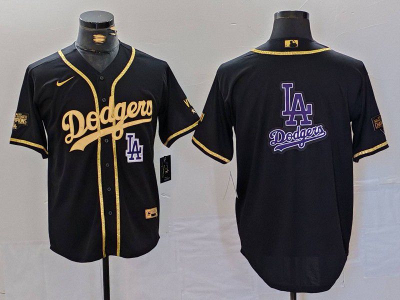 Men Los Angeles Dodgers Blank Black gold Fashion Nike Game MLB Jersey style 7069->los angeles dodgers->MLB Jersey